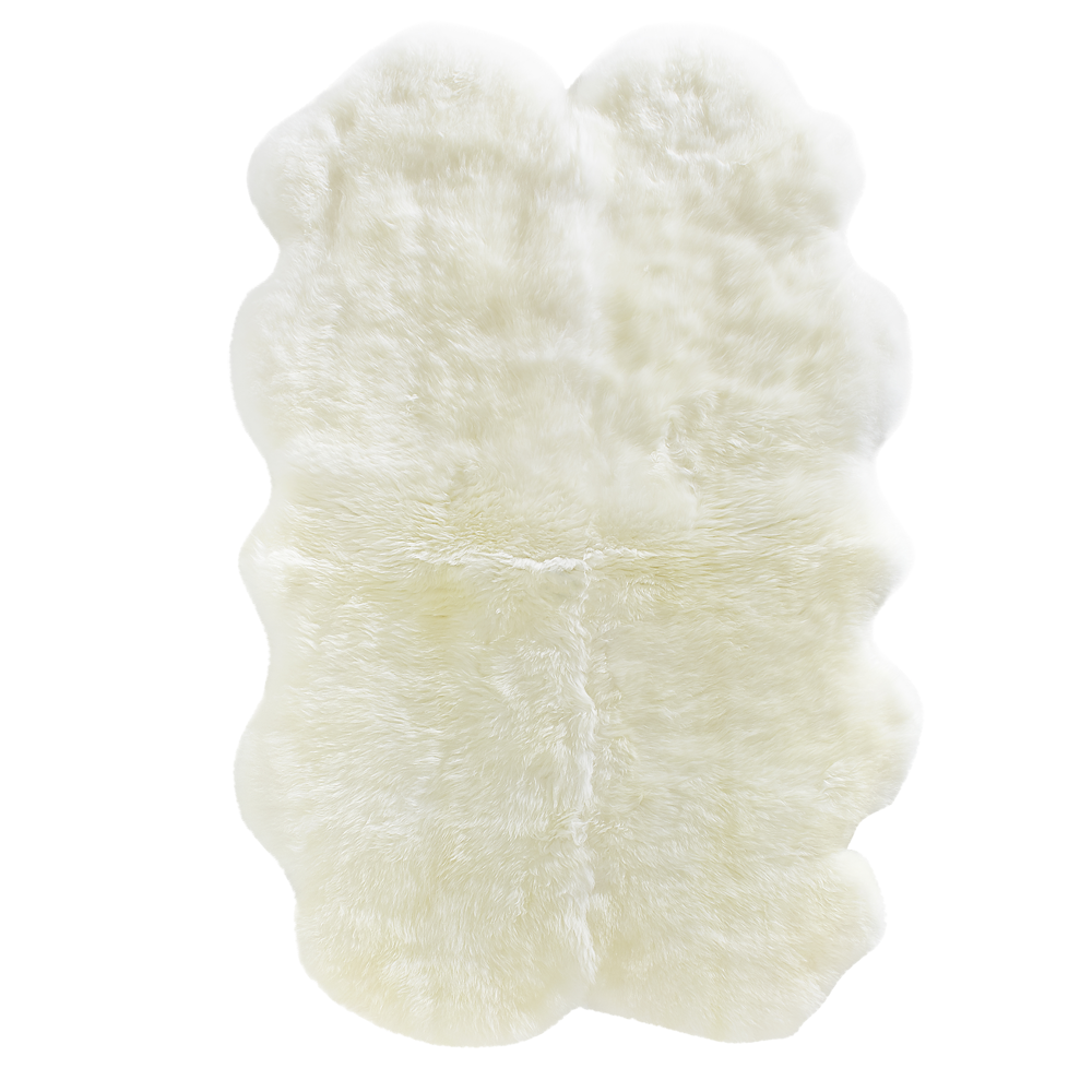 Sheepskin Quad Rug - Natural Ivory