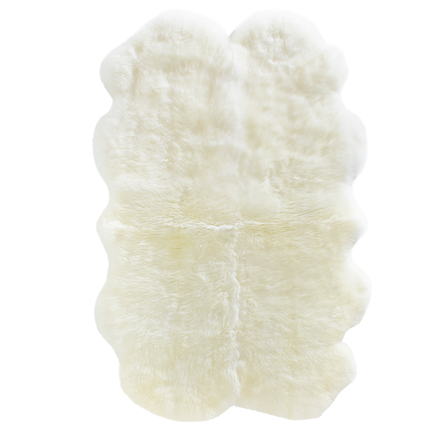 Sheepskin Quad Rug - Natural Ivory